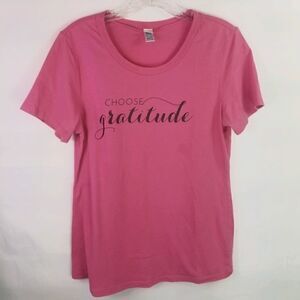 Cents of Style Pink " choose gratitude" tee.